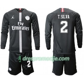 Paris Saint-Germain Dres T.SILVA 2 Jodan Crna Dječji Treći 2018/19 Dugim Rukavima